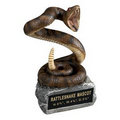 Rattlesnake School Mascot Sculpture w/Engraving Plate